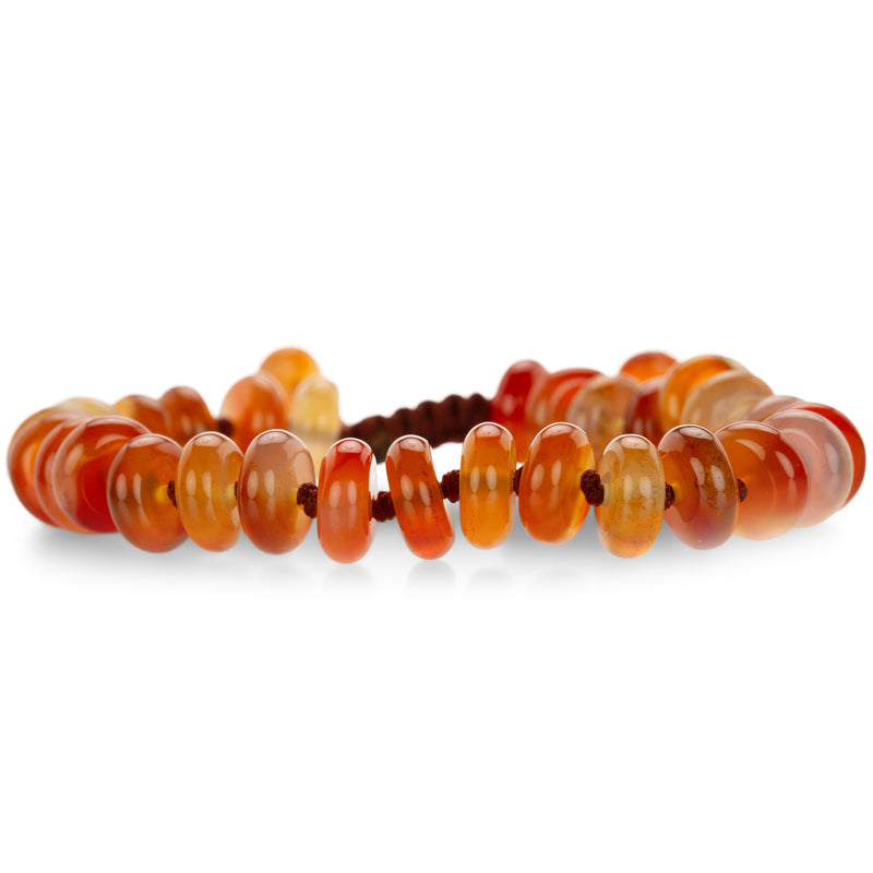 Joseph Brooks 10mm Smooth Carnelian Bead Bracelet | Quadrum Gallery