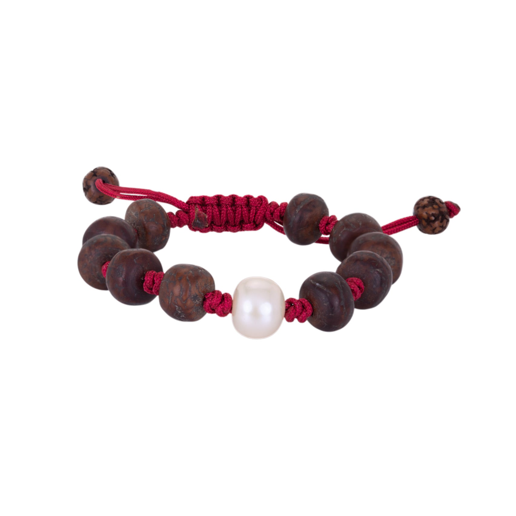 Joseph Brooks Antique Tibetan Bodhi Bracelet with Pearl | Quadrum Gallery