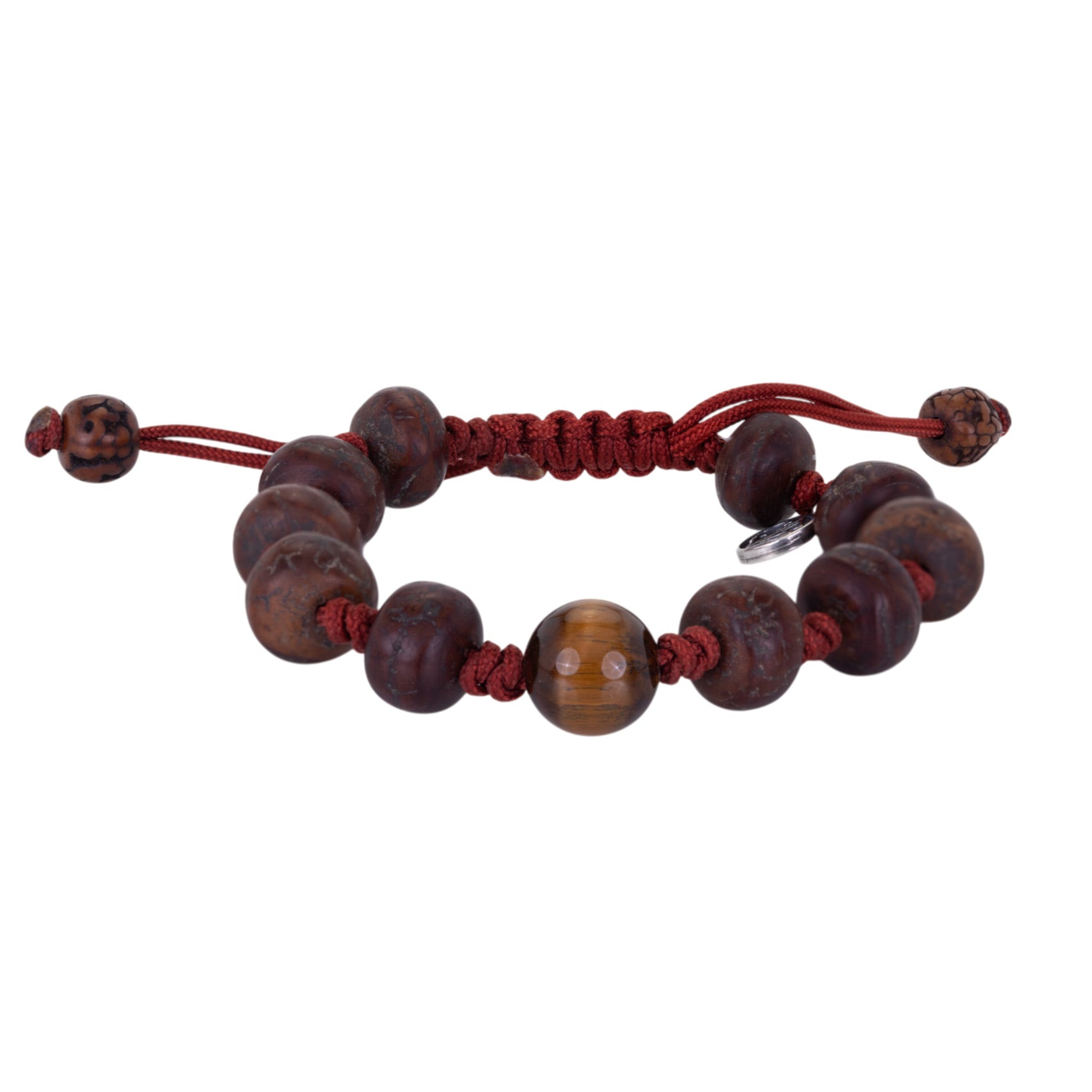 Joseph Brooks Macrame Bodhi Bead Bracelet with Tiger's Eye | Quadrum Gallery
