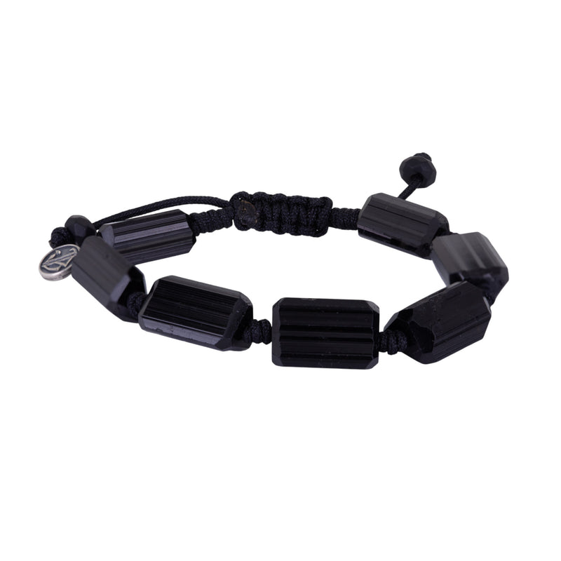 Joseph Brooks Natural Black Tourmaline Crystal Bead Bracelet | Quadrum Gallery