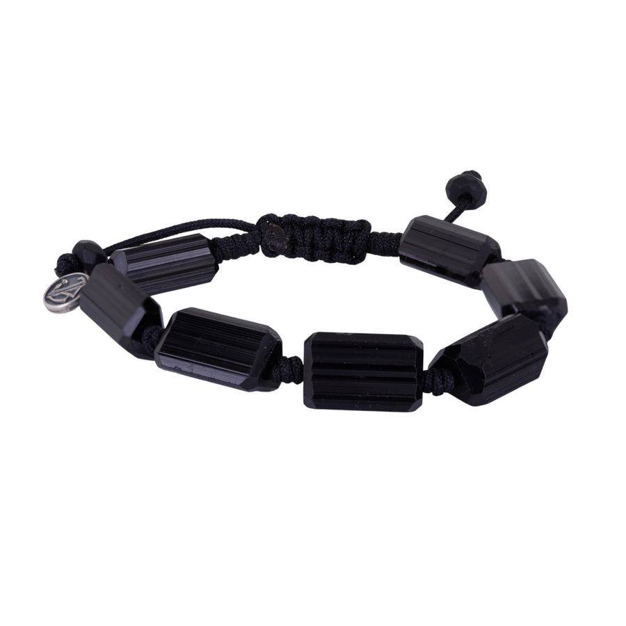 Joseph Brooks Natural Black Tourmaline Crystal Bead Bracelet | Quadrum Gallery