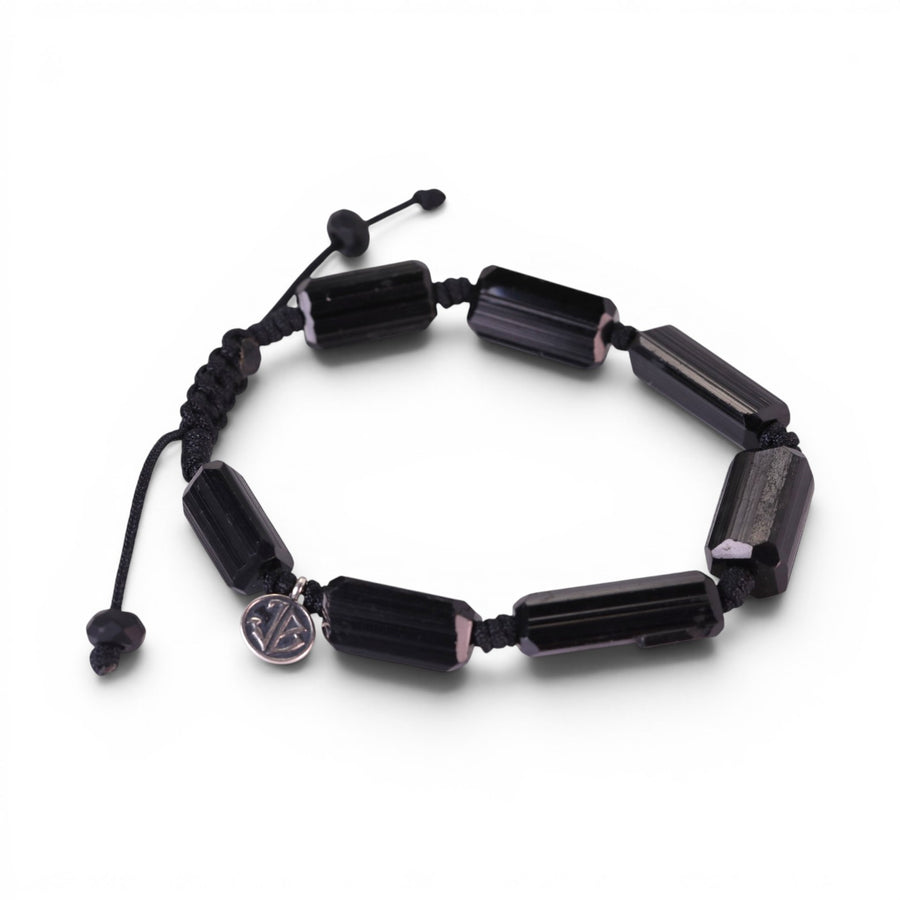 Joseph Brooks Natural Black Tourmaline Beaded Bracelet | Quadrum Gallery