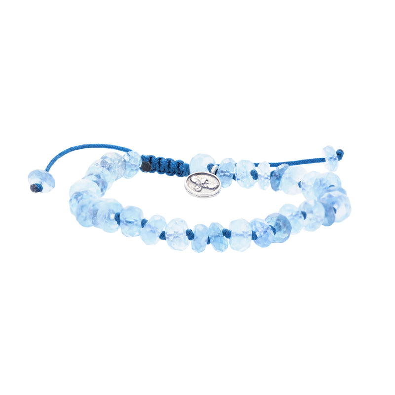 Joseph Brooks 8mm Fine Aquamarine Beaded Bracelet | Quadrum Gallery