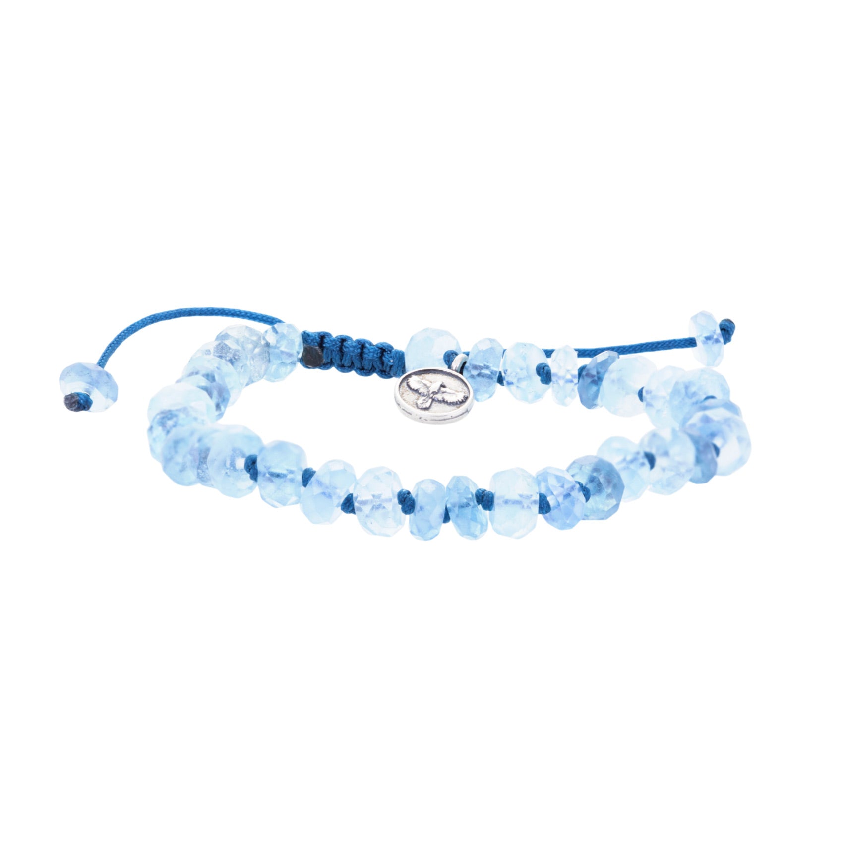 Joseph Brooks 8mm Fine Aquamarine Beaded Bracelet | Quadrum Gallery