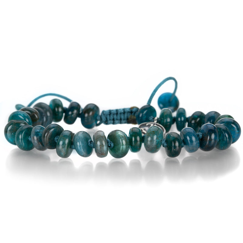Joseph Brooks 8mm Smooth Apatite Beaded Adjustable Bracelet | Quadrum Gallery