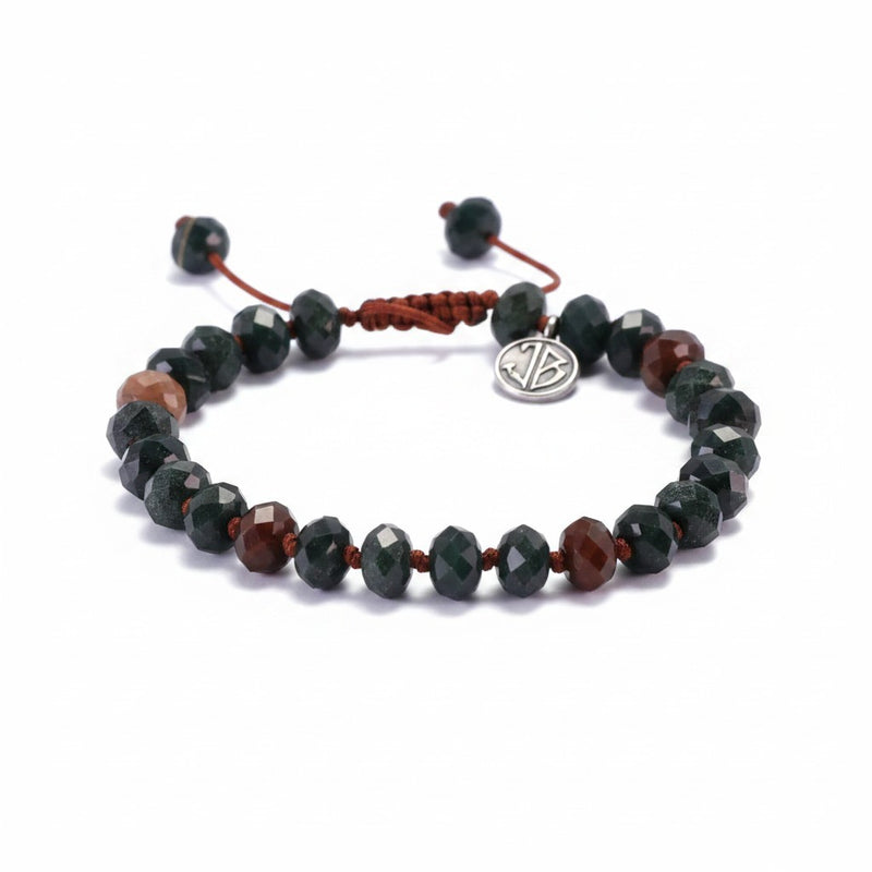 Joseph Brooks 8mm Faceted Bloodstone Bracelet | Quadrum Gallery