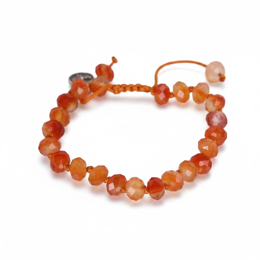 Joseph Brooks 8mm Faceted Carnelian Bracelet | Quadrum Gallery