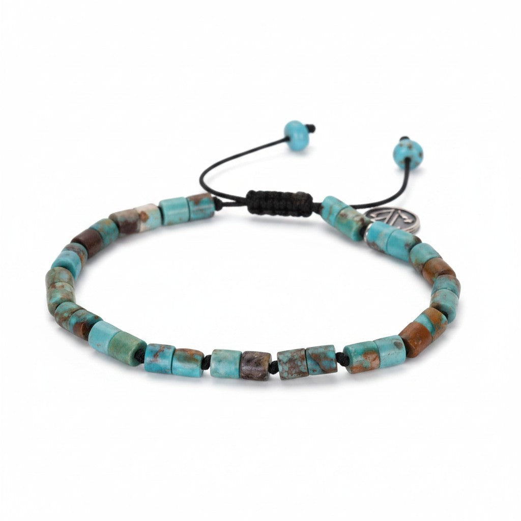 Joseph Brooks 4mm Arizona Turquoise Tube Beaded Bracelet | Quadrum Gallery