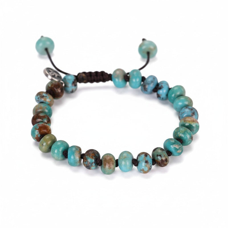 Joseph Brooks 8mm Smooth Arizona Turquoise Bead Bracelet | Quadrum Gallery