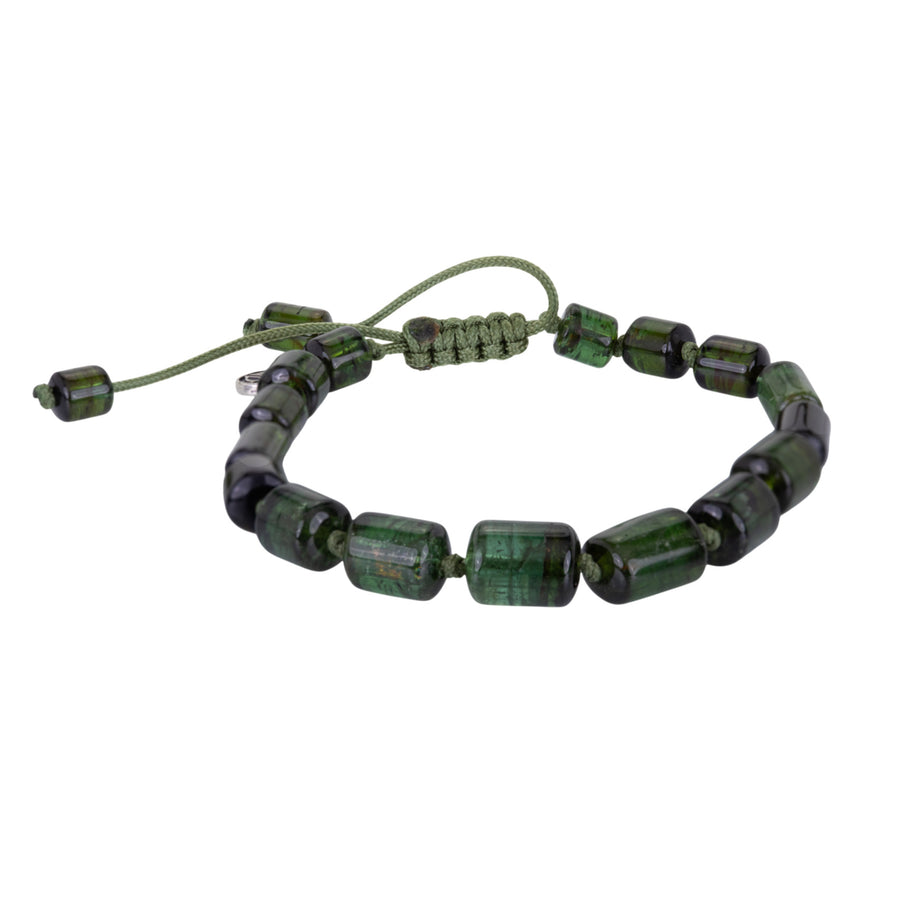 Joseph Brooks Smooth Green Tourmaline Crystal Bracelet | Quadrum Gallery