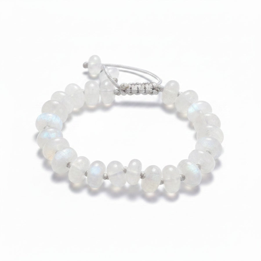 Joseph Brooks 10mm Smooth Rainbow Moonstone Bracelet | Quadrum Gallery