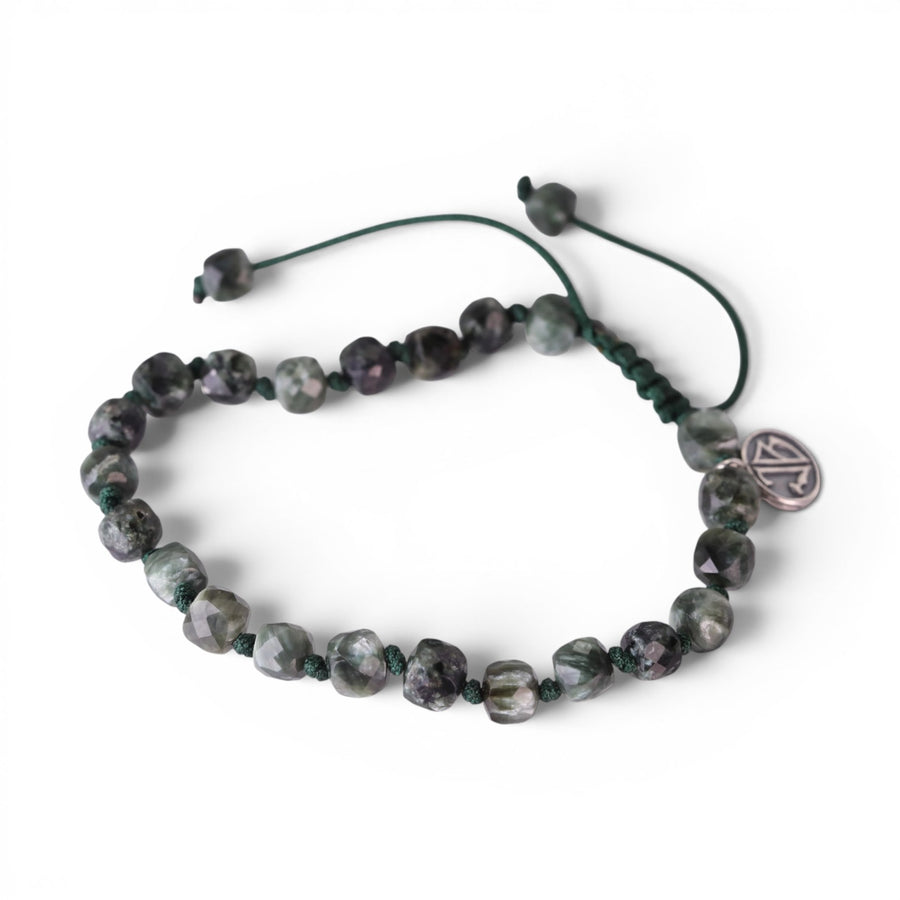 Joseph Brooks 6mm Faceted Seraphinite Beaded Bracelet | Quadrum Gallery