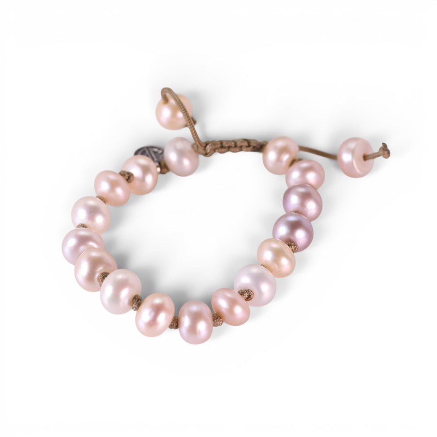 Joseph Brooks 8mm Silver Natural Cultured Pearl Bracelet | Quadrum Gallery