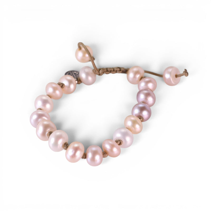 Joseph Brooks 8mm Silver Natural Cultured Pearl Bracelet | Quadrum Gallery