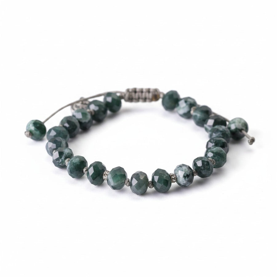 Joseph Brooks 8mm Faceted Guatemalan Jade Bead Bracelet | Quadrum Gallery