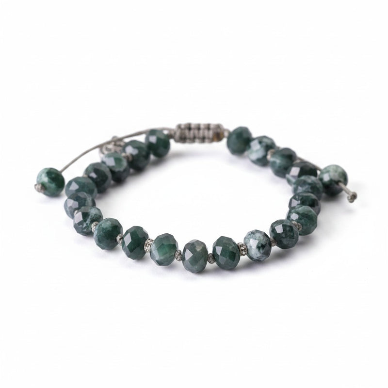 Joseph Brooks 8mm Faceted Guatemalan Jade Bead Bracelet | Quadrum Gallery