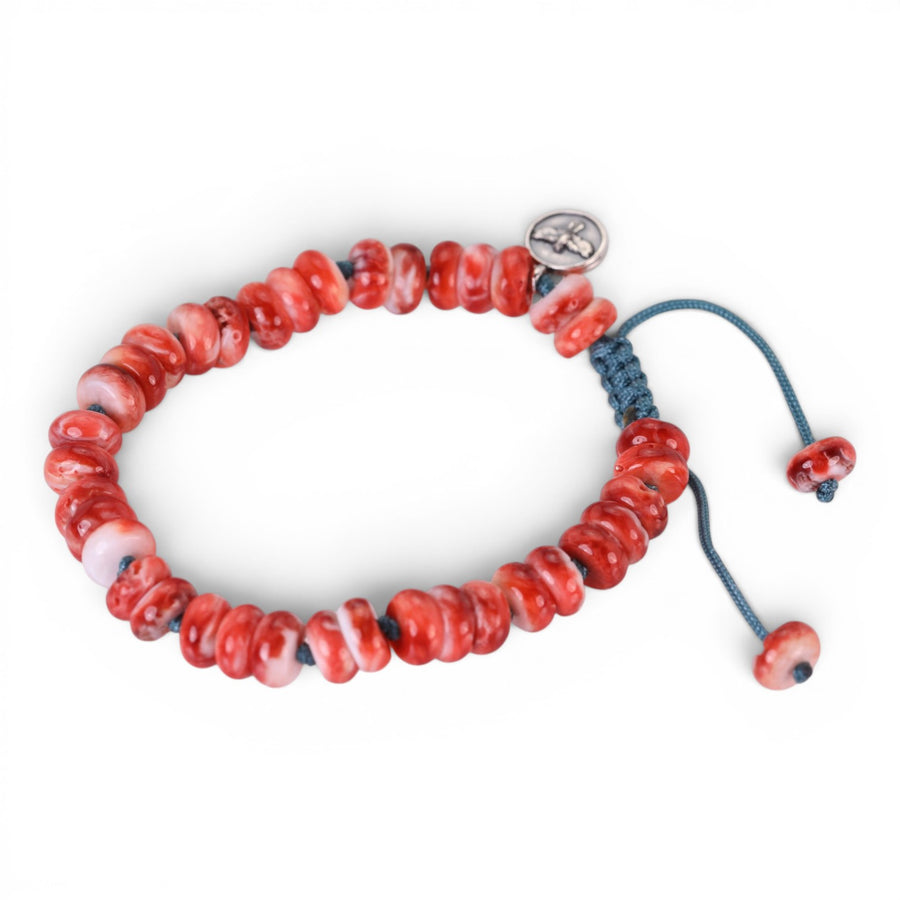 Joseph Brooks 8mm Peruvian Red Spiny Oyster Shell Bracelet | Quadrum Gallery