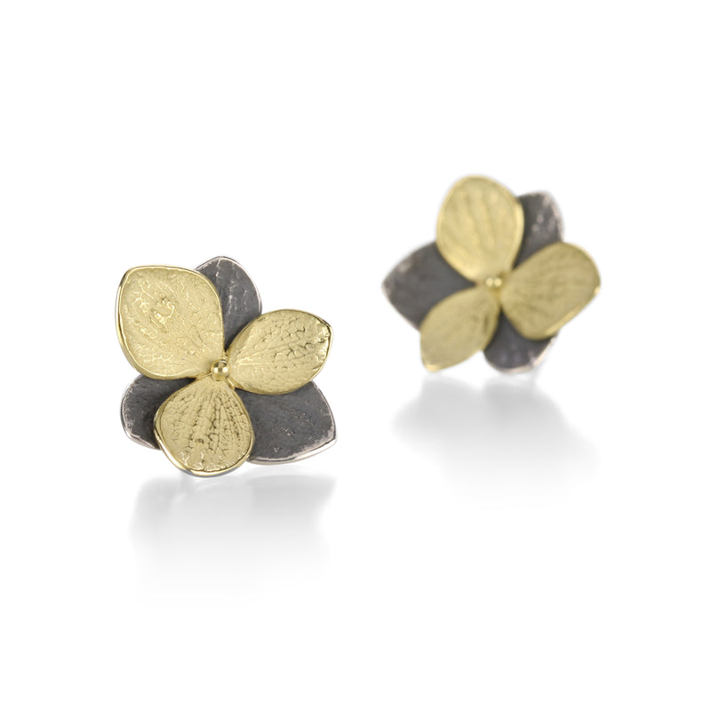 John Iversen Mixed Hydrangea Twin Earrings | Quadrum Gallery