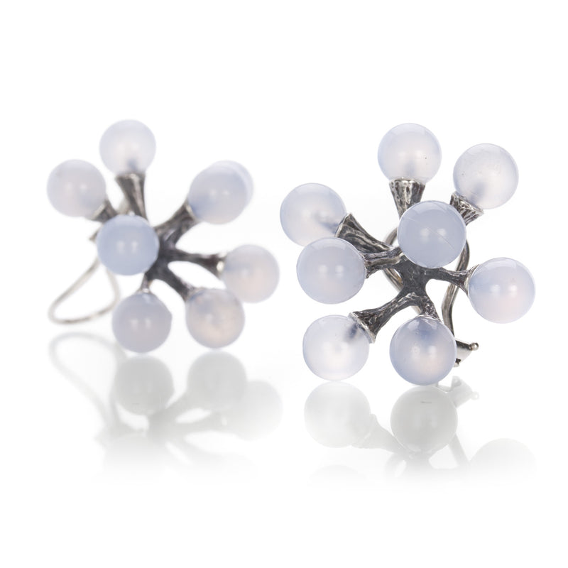 John Iversen Single Chalcedony Jacks Earrings | Quadrum Gallery