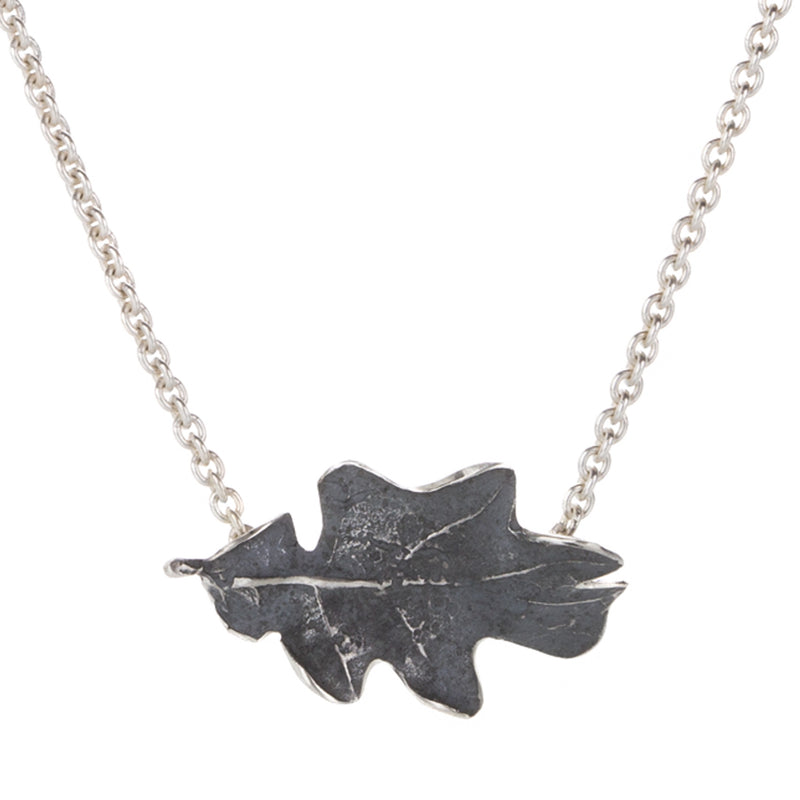 John Iversen Small Oak Leaf Pendant with Chain | Quadrum Gallery