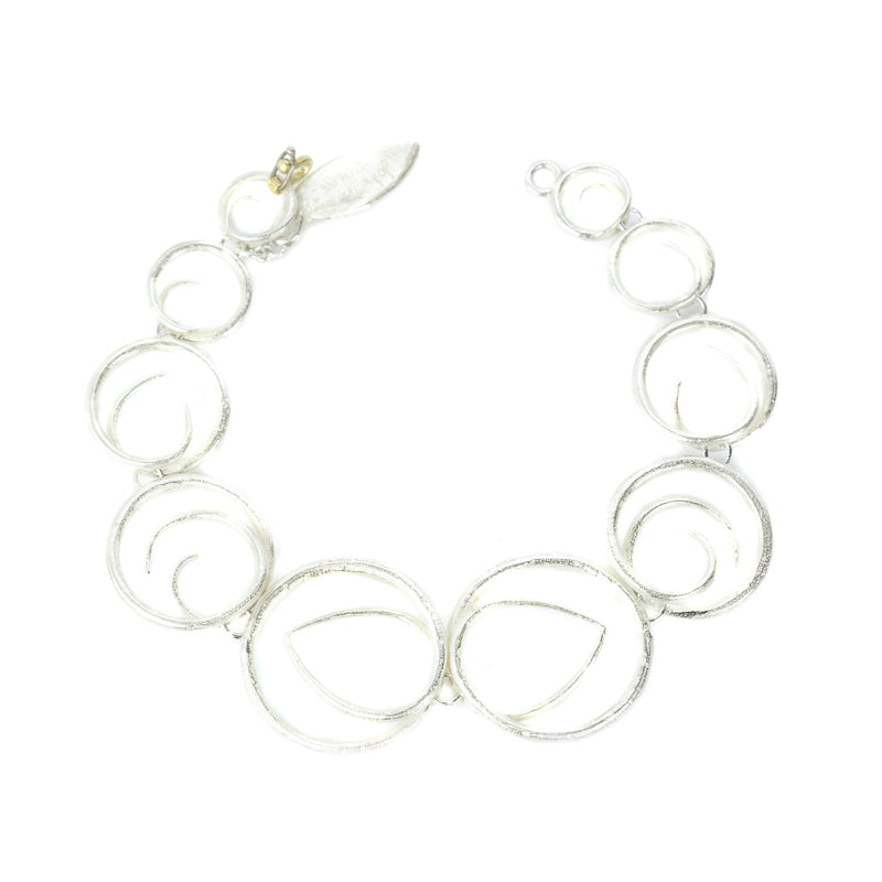 John Iversen Silver Swirl Bracelet | Quadrum Gallery