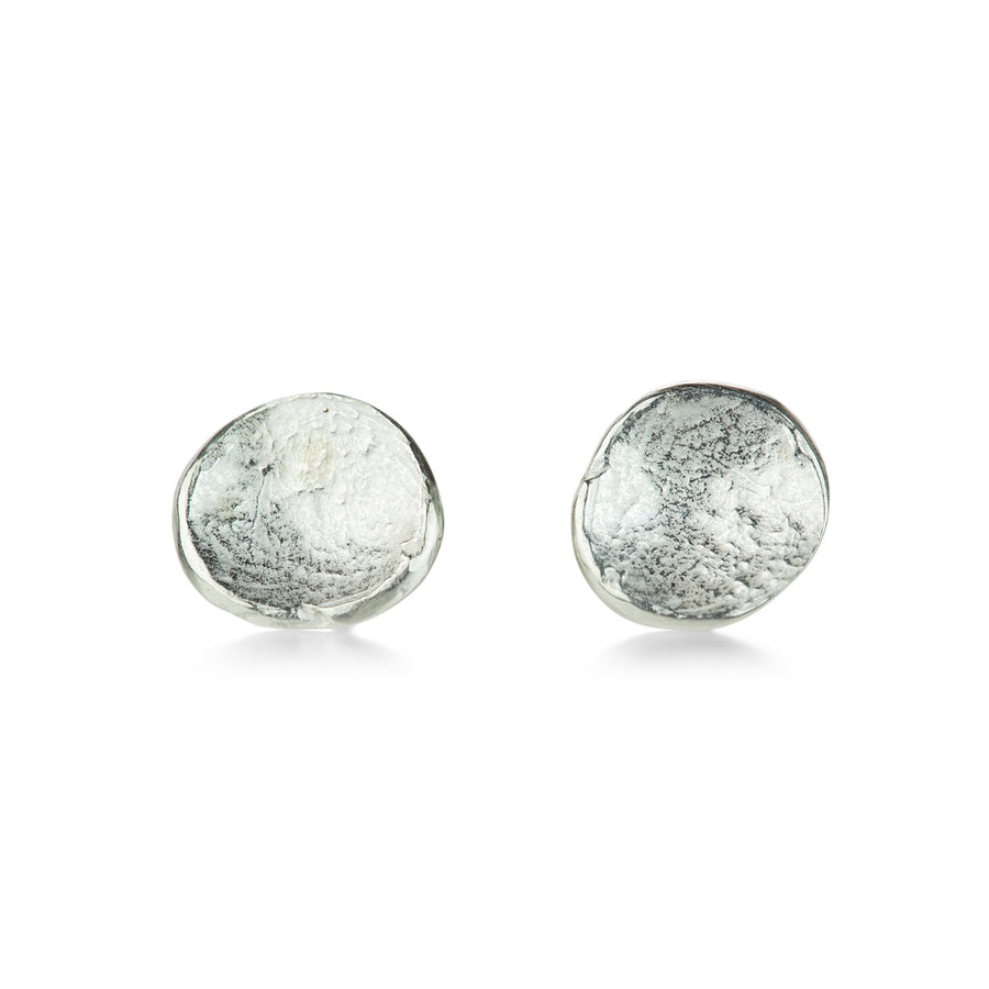 John Iversen Bright Silver Anemonie Stud Earrings  | Quadrum Gallery