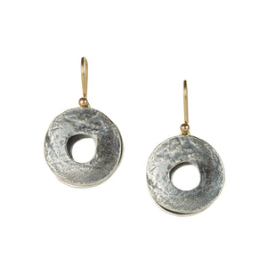 John Iversen Double Moon Drop Earrings | Quadrum Gallery