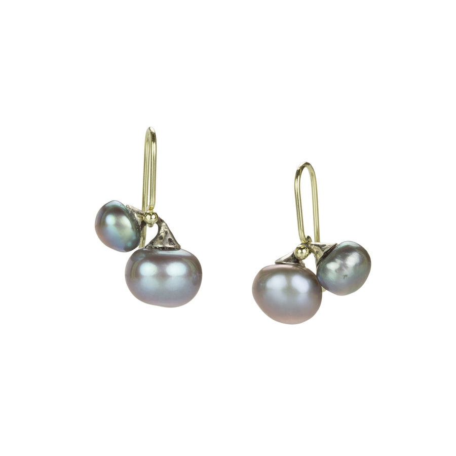 John Iversen Small Pearl Sibling Earrings | Quadrum Gallery