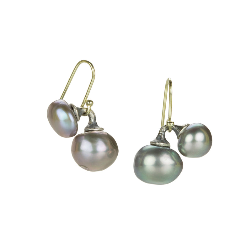 John Iversen Large Pearl Sibling Earrings | Quadrum Gallery