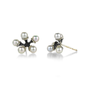 John Iversen Akoya Pearl Micro Jacks Earrings | Quadrum Gallery