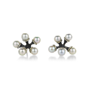 John Iversen Akoya Pearl Micro Jacks Earrings | Quadrum Gallery