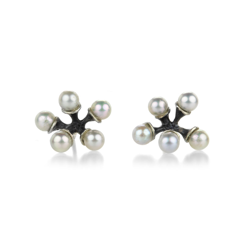 John Iversen Akoya Pearl Micro Jacks Earrings | Quadrum Gallery