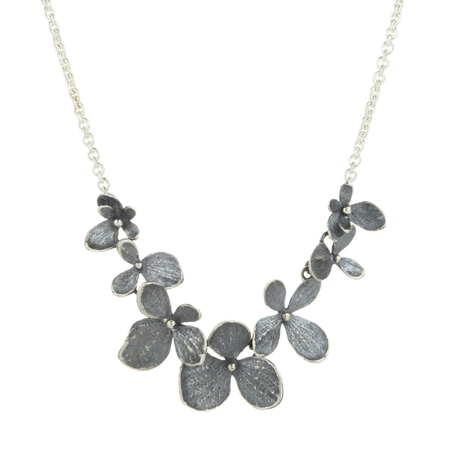 John Iversen Sterling Silver Multi Hydrangea Necklace | Quadrum Gallery