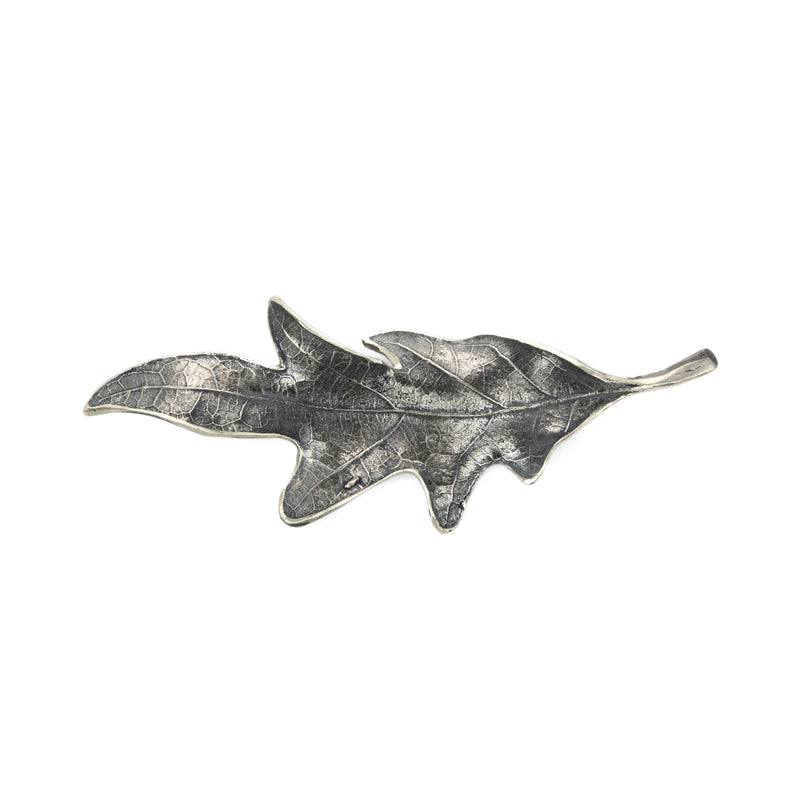 John Iversen Silver Leaf Pin | Quadrum Gallery