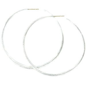 John Iversen Sterling Silver Extra Large Hoop Earrings | Quadrum Gallery