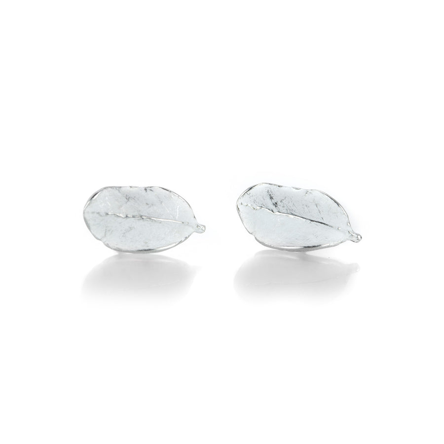 John Iversen Silver Boxwood Studs | Quadrum Gallery