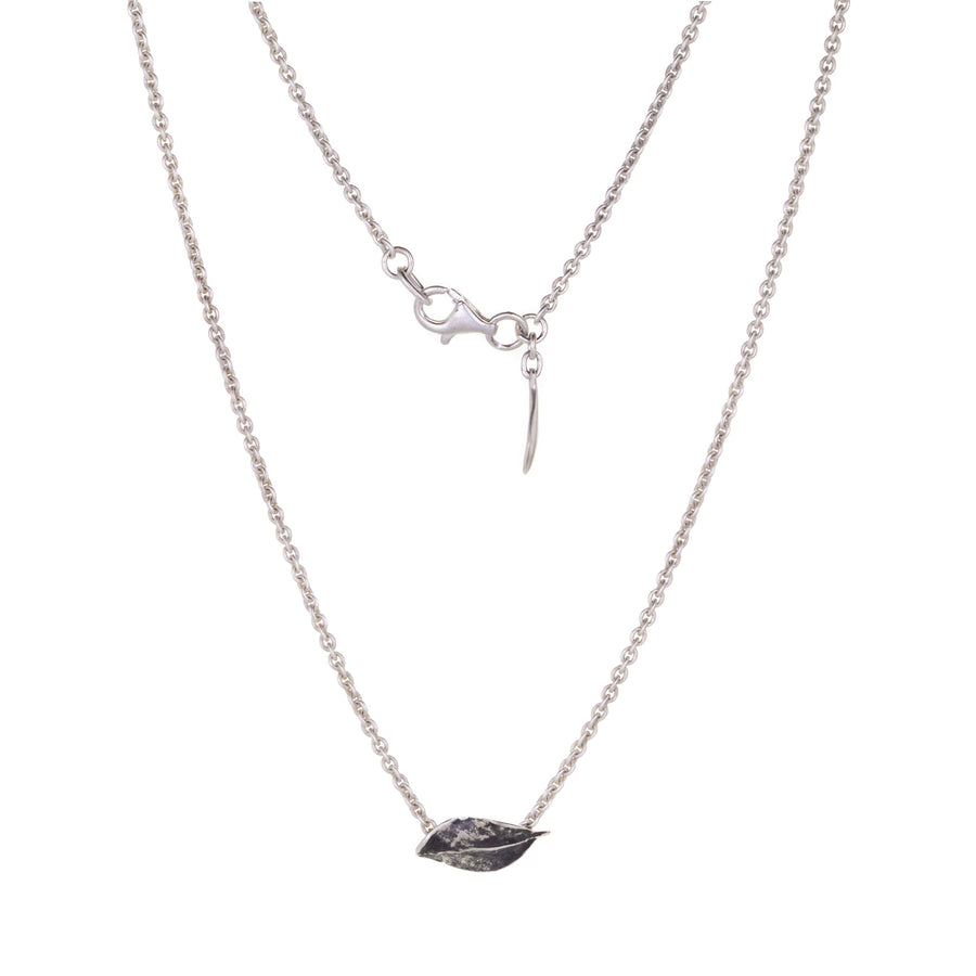 John Iversen Boxwood Leaf Pendant and Chain | Quadrum Gallery