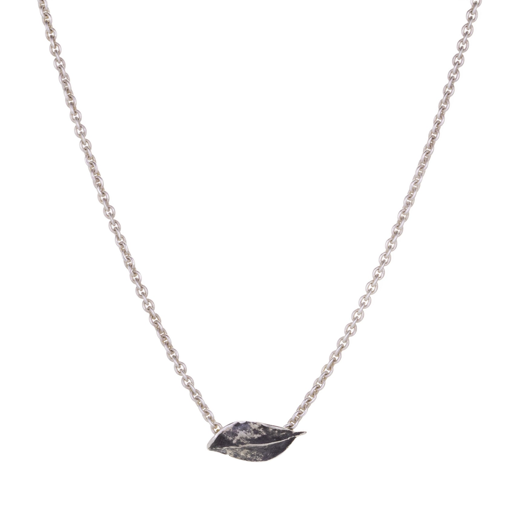 John Iversen Boxwood Leaf Pendant and Chain | Quadrum Gallery
