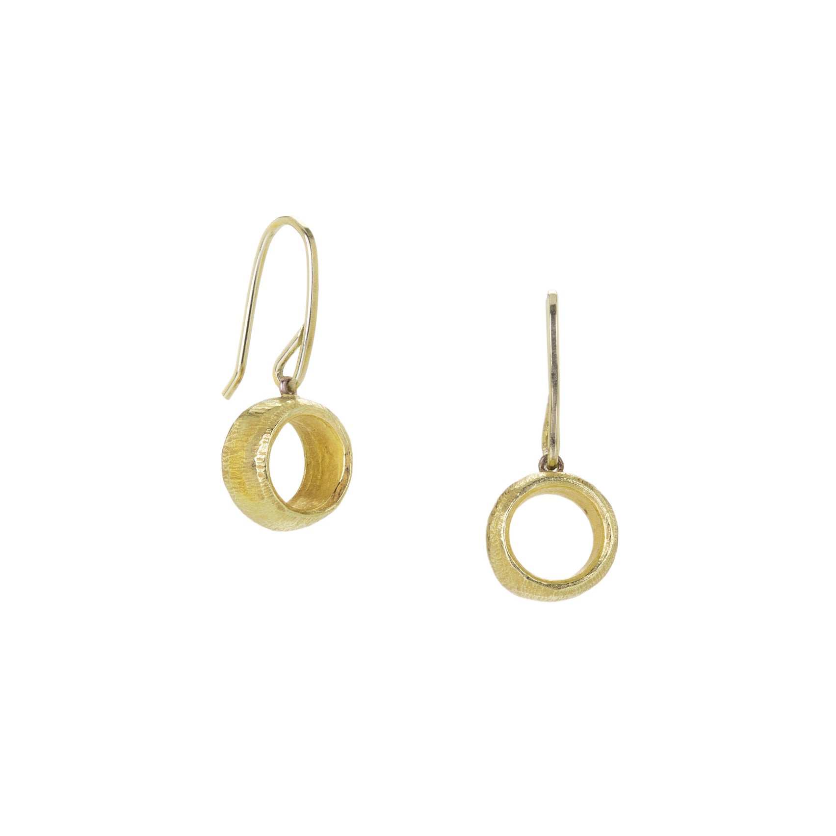 John Iversen 18k Barrel Earrings | Quadrum Gallery