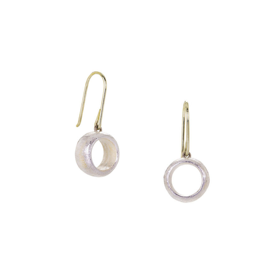 John Iversen Sterling Silver Barrel Earrings | Quadrum Gallery