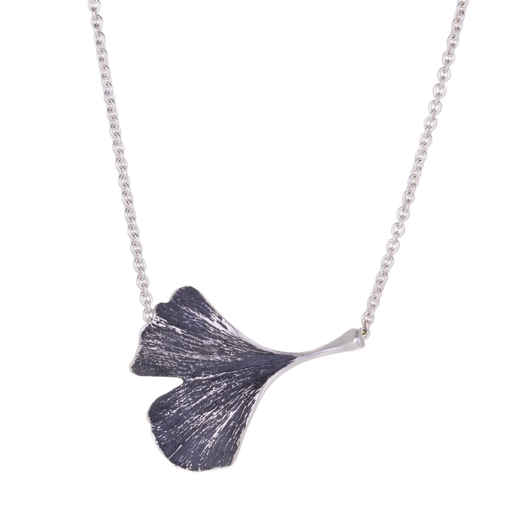 John Iversen Large Ginkgo Leaf Pendant Necklace | Quadrum Gallery