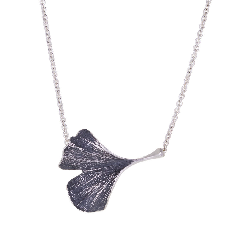 John Iversen Large Ginkgo Leaf Pendant Necklace | Quadrum Gallery