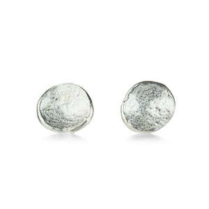 John Iversen Sterling Silver Round Anemone Studs | Quadrum Gallery