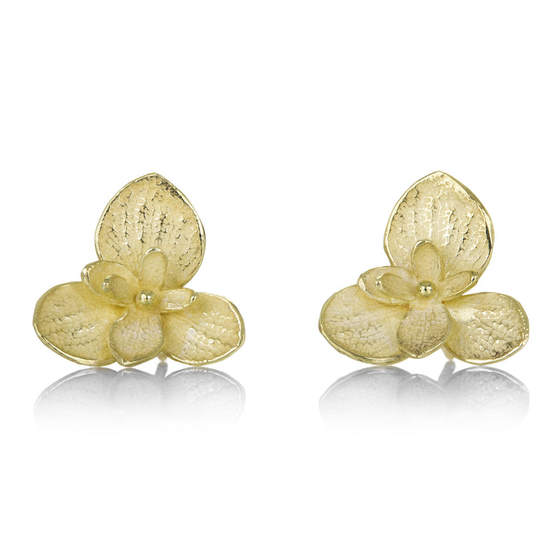 John Iversen Large and Small Twin Hydrangea Studs | Quadrum Gallery