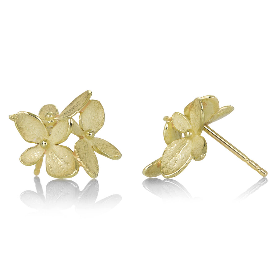 John Iversen 18k Triple Small Hydrangea Stud | Quadrum Gallery