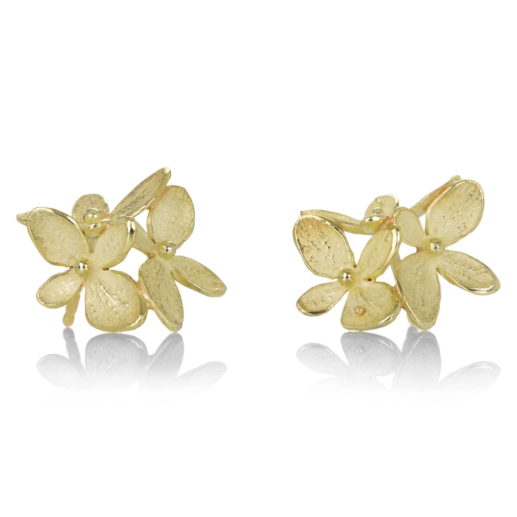 John Iversen 18k Triple Small Hydrangea Stud | Quadrum Gallery