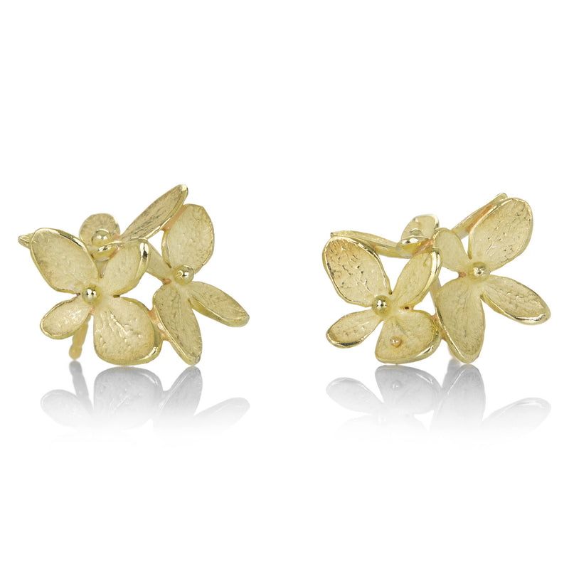 John Iversen 18k Triple Small Hydrangea Stud | Quadrum Gallery