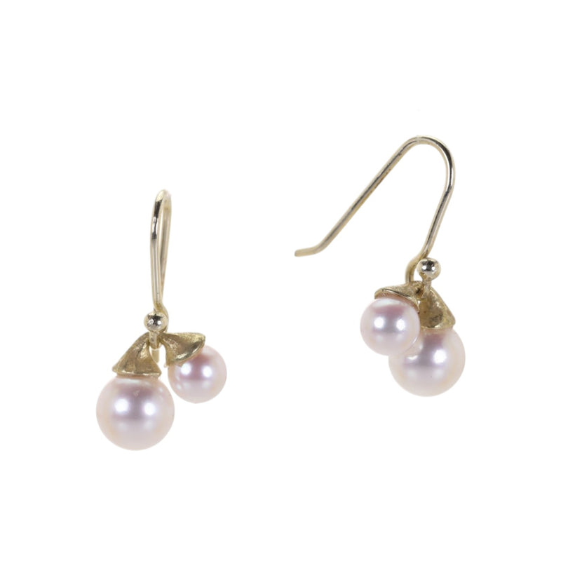 John Iversen 18k Small Double Drop Earrings | Quadrum Gallery
