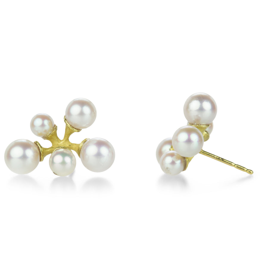 John Iversen Micro Akoya Pearl Jacks Earrings | Quadrum Gallery