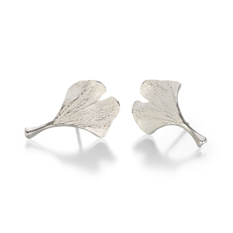 John Iversen Baby Ginkgo Studs | Quadrum Gallery